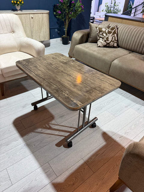 YS. Ekon Orta Sehpa Tekerlekli 60x100 Boyalı Ayak